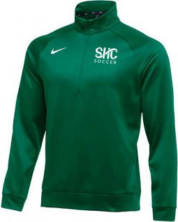 Nike Men's L/S 1/4 Zip Pullover, Green